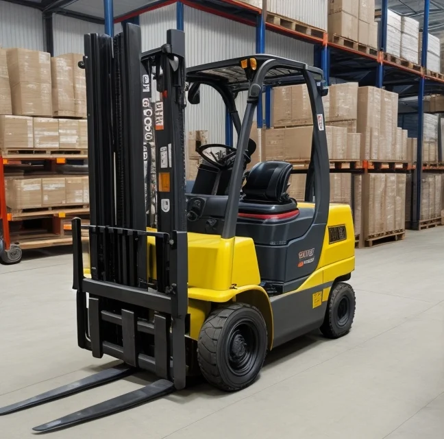 Montacargas doble reach