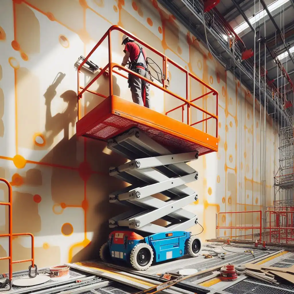 Plataforma elevadora para pinturas, manlift para arreglos 